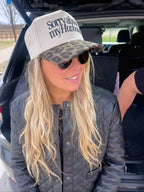 Sorry about my Husband / Wife Vintage Trucker Hat