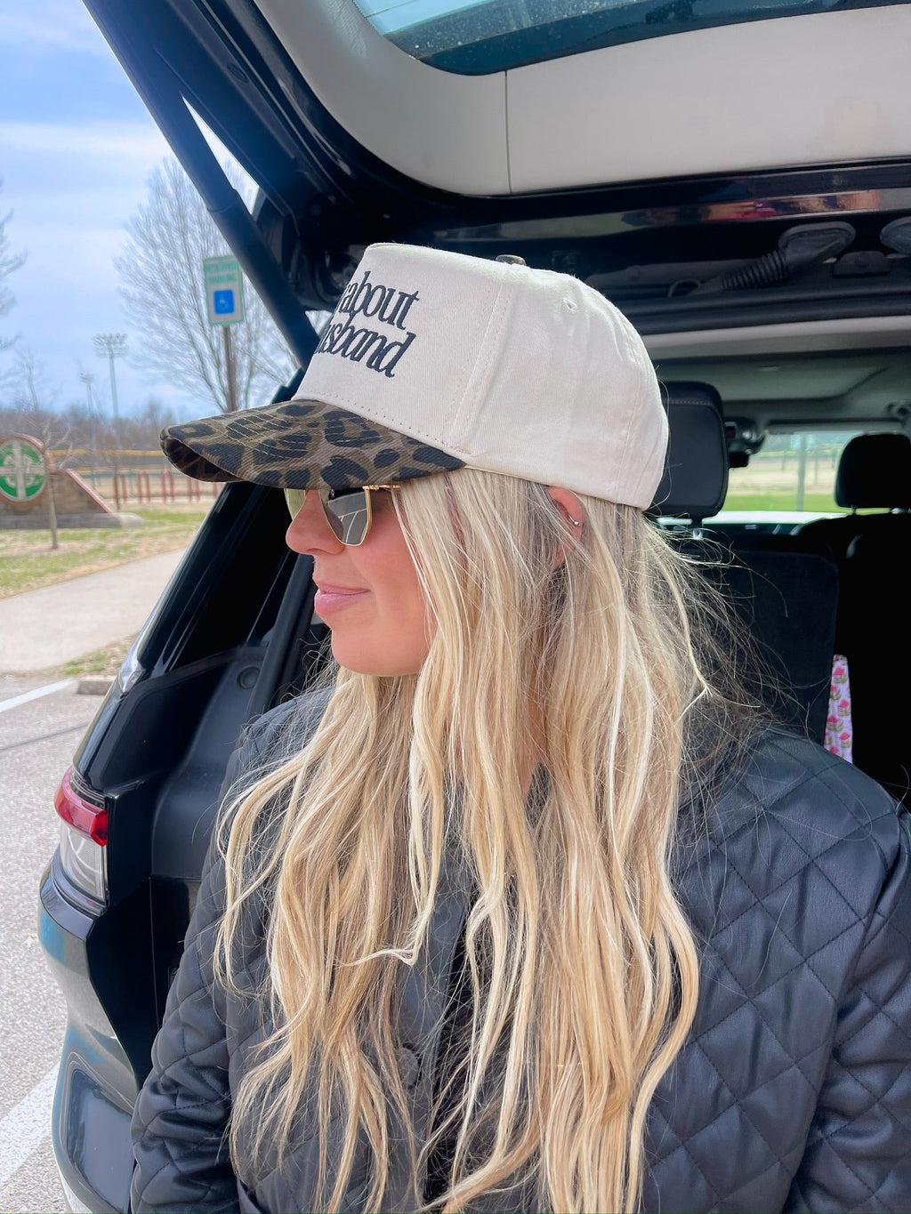 Sorry about my Husband / Wife Vintage Trucker Hat