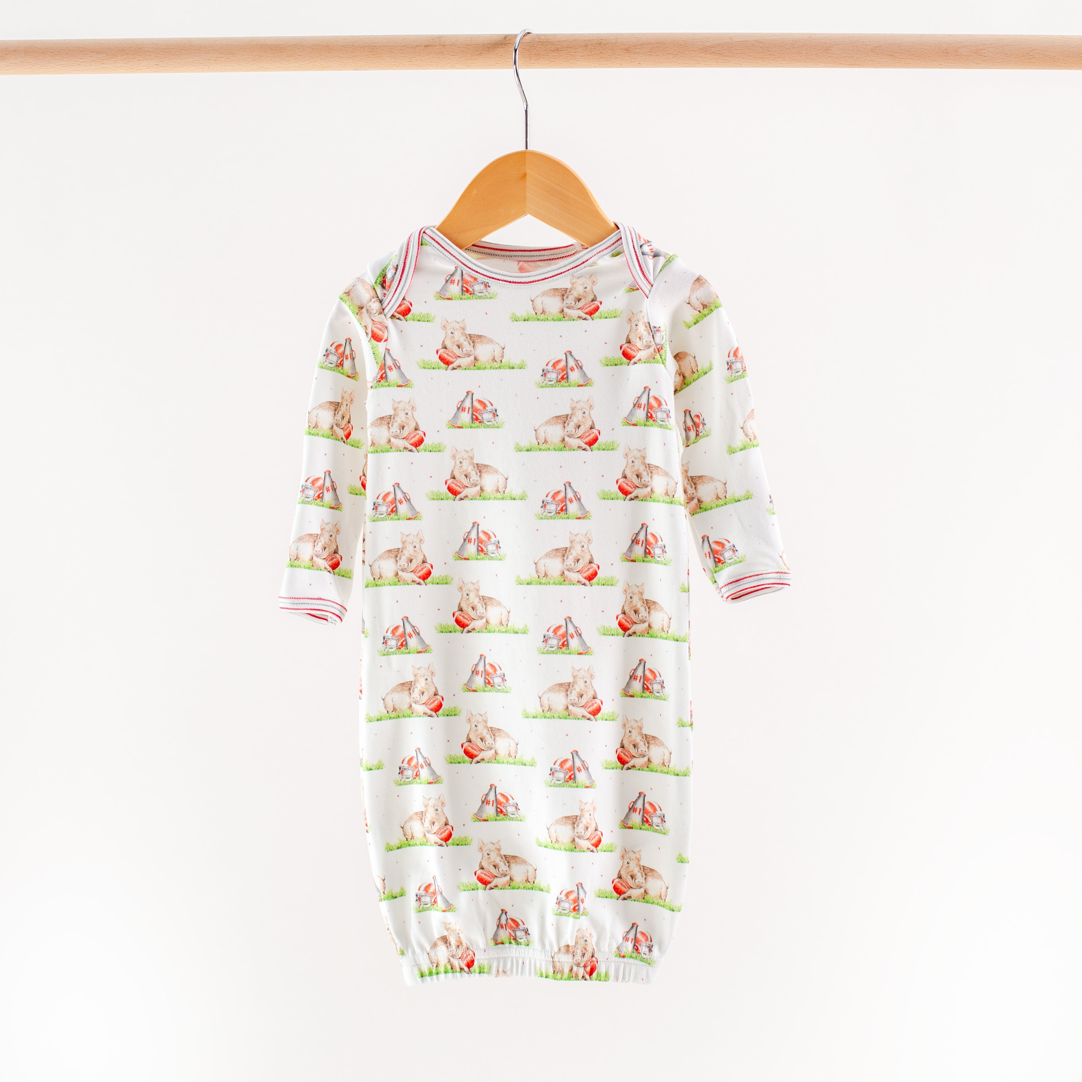 Mascot Mania in Arkansas Organic Cotton Kids Pajamas