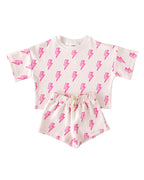Shorts Set | Pink Bolts