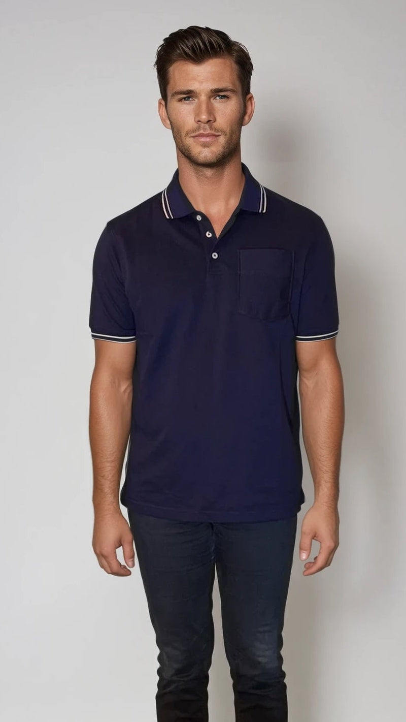 Pocket Polo Shirt - Navy