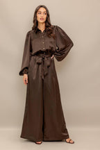 SUGAR BROWNIE WOVEN JUMPSUIT