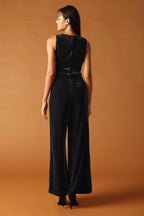 FINAL TOUCHES VELVET JUMPSUIT