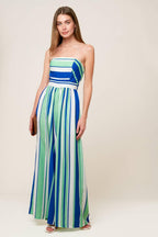 RIVERSIDE SIPS WOVEN JUMPSUIT