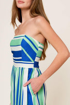 RIVERSIDE SIPS WOVEN JUMPSUIT