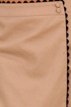 WAVY LINE WOVEN SKORT
