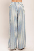 COASTAL DAY STRIP WOVEN PANTS