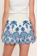 COASTLINE PALM WOVEN SHORTS