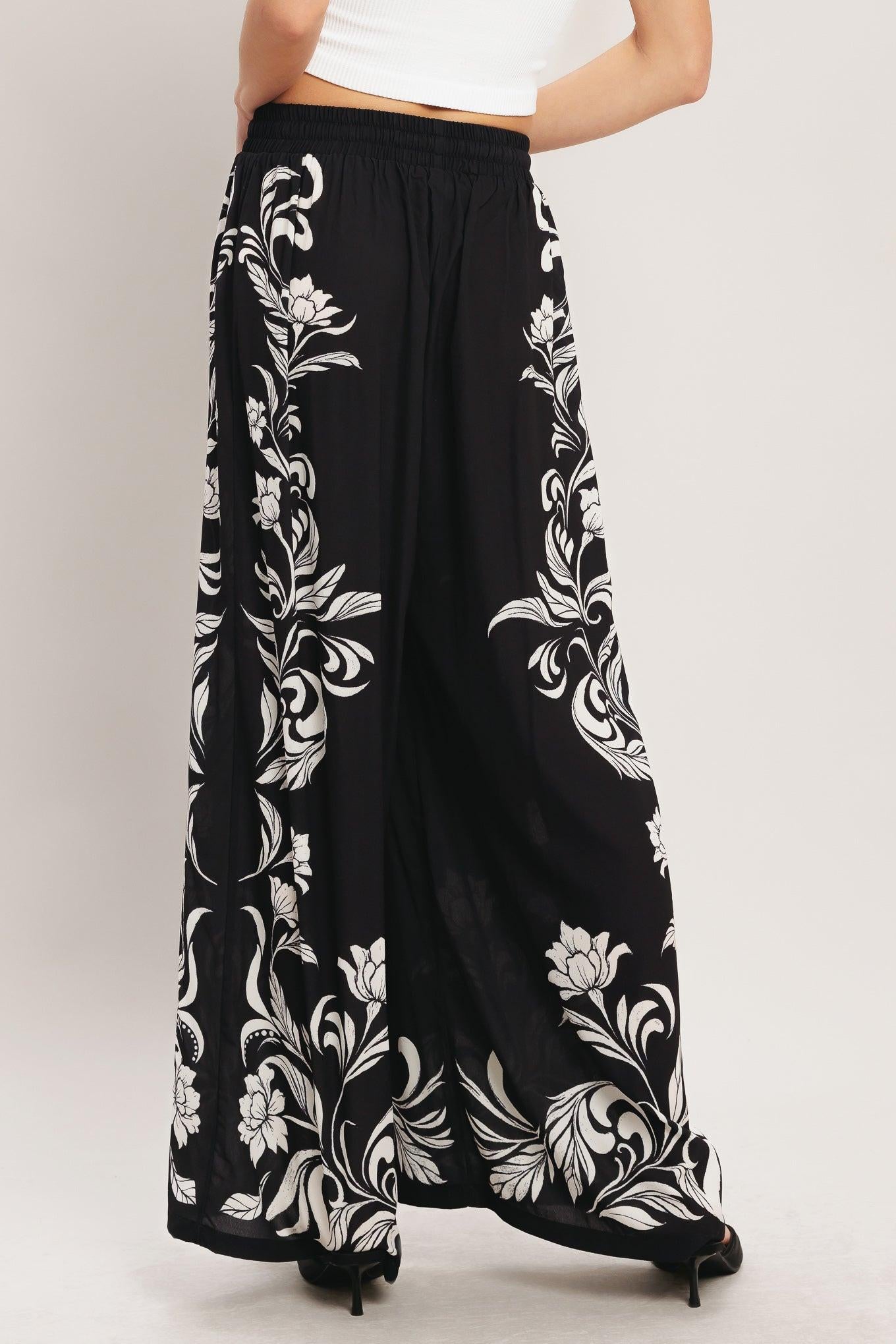BLACK RIVIERA WOVEN PANTS