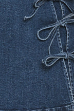 STREET TIE DENIM SKORT