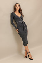 FOREVER IMPRESSED SWEATER MIDI DRESS