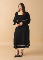 CAUGHT UP SWEATER MIDI DRESS