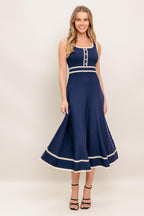 DREAMY DAISY KNIT MIDI DRESS