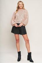 HOPE YOU REMEMBER SEQUIN TOP