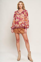 NEVER WANNA LEAVE WOVEN TOP