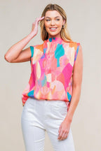 NATURE'S CHARM WOVEN TOP