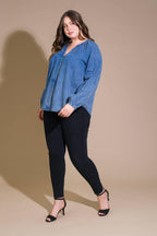 MUSING ABOUT YOU DENIM TOP