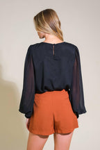 WEEKEND WANDERER WOVEN TOP