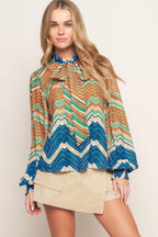 PICKING DAISIES WOVEN TOP
