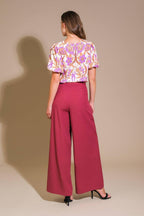 ROMANTIC WHIMS WOVEN TOP