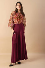 SUNSET STROLL WOVEN TOP
