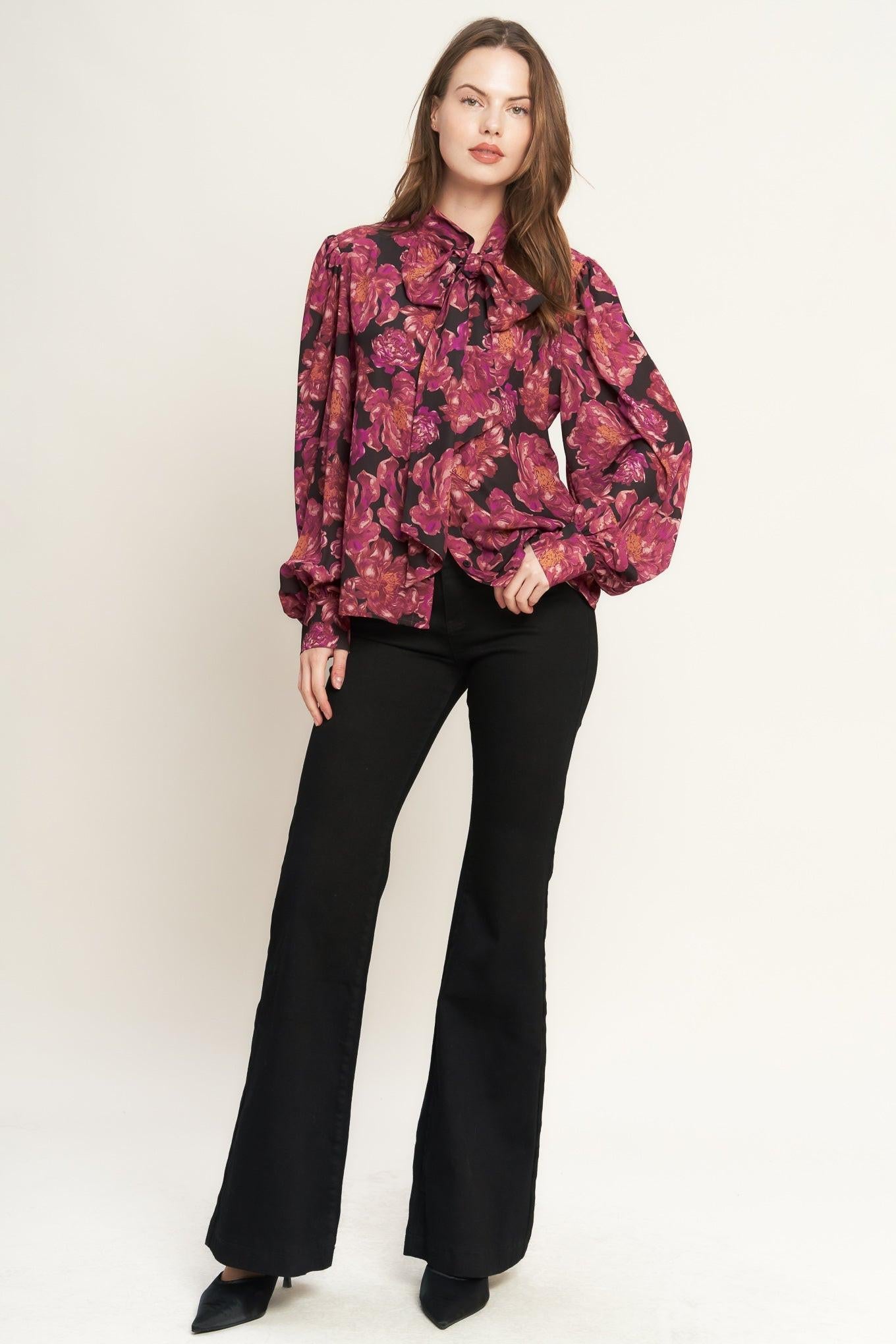 BEAUTIFUL EVENINGS WOVEN BLOUSE