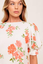 LOVELY DAYS IVORY WOVEN TOP