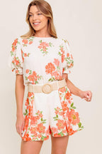 LOVELY DAYS IVORY WOVEN TOP