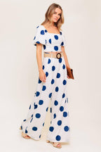 COCONUT KISS  NAVY TOP AND PANT SET