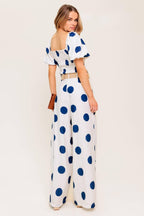 COCONUT KISS  NAVY TOP AND PANT SET