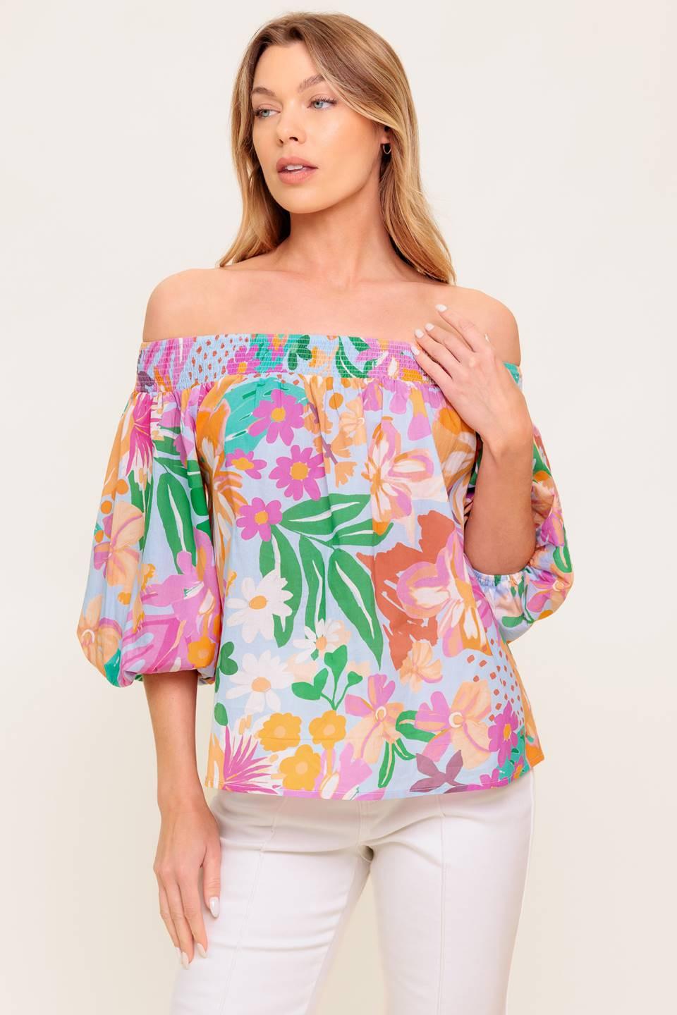PRECIOUS MOMENT WOVEN TOP
