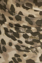 LUXE TRACE TAUPE BLACK WOVEN TOP