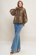 CELEBRITY MOMENT WOVEN TOP