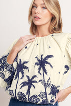 BOHO CONSTELLATION  WOVEN TOP
