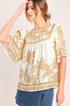 BREEZE STORY WOVEN TOP