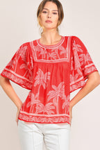 BREEZE STORY WOVEN TOP