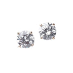 Luxe Round Stud Yellow Gold Setting