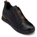 CALTO - J1931  - 2.6 Inches Taller (Black/Black Sole) - Slip-On Snoafers