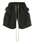DRAWSTRING JUMBO POCKET CARGO SHORTS