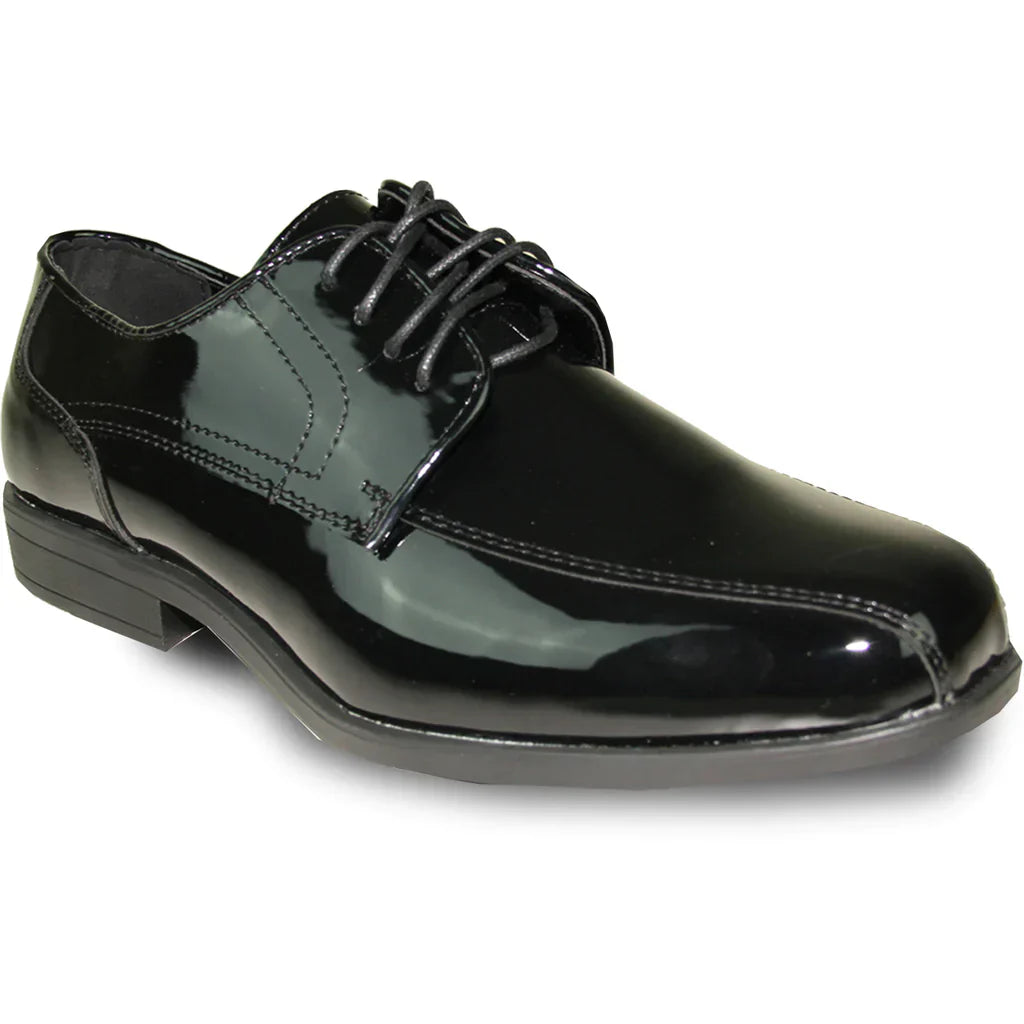 JEAN YVES Men Dress Shoe JY02 Oxford Formal Tuxedo for Prom & Wedding Shoe Black Patent