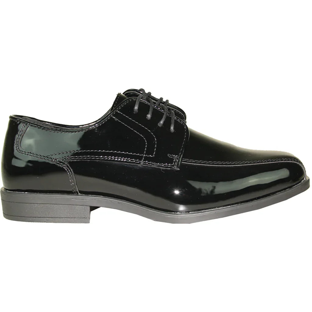 JEAN YVES Men Dress Shoe JY02 Oxford Formal Tuxedo for Prom & Wedding Shoe Black Patent