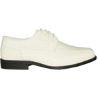 JEAN YVES Men Dress Shoe JY02 Oxford Formal Tuxedo for Prom & Wedding Shoe Ivory Patent