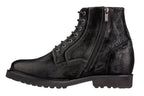 CALTO - K24401 - 3 Inches Taller (Nubuck Black) - Casual Zipper Boots