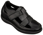 CALTO - K2661 - 3.2 Inches Taller (Black) - Casual Fisherman Sandal
