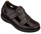 CALTO - K2662 - 3.2 Inches Taller (Dark Brown) - Casual Fisherman Sandal