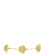 Alternating Pave Clover Bracelet