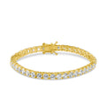 Classic Yellow Gold Plated Tennis Bracelet