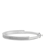 Pave CZ Half Wide Bangle
