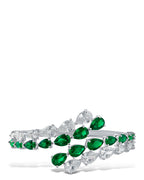 Pear CZ Wrap Cuff