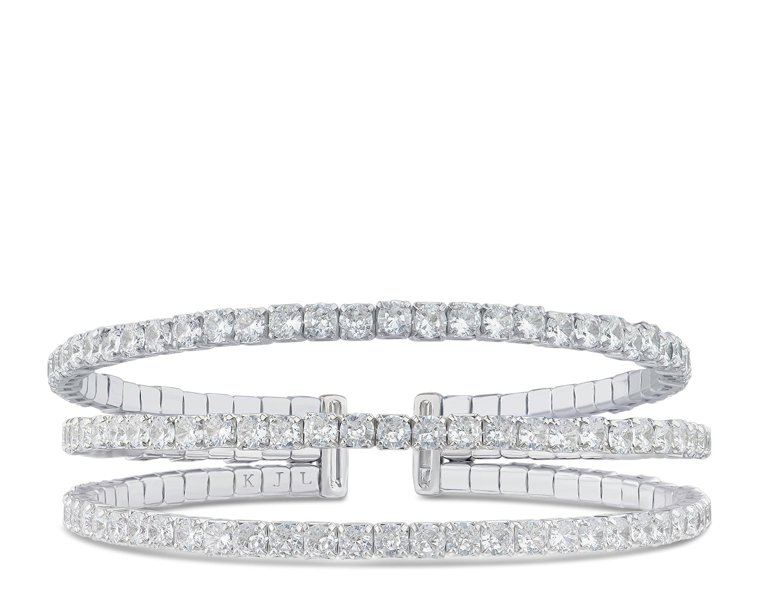 Triple Row CZ Cuff